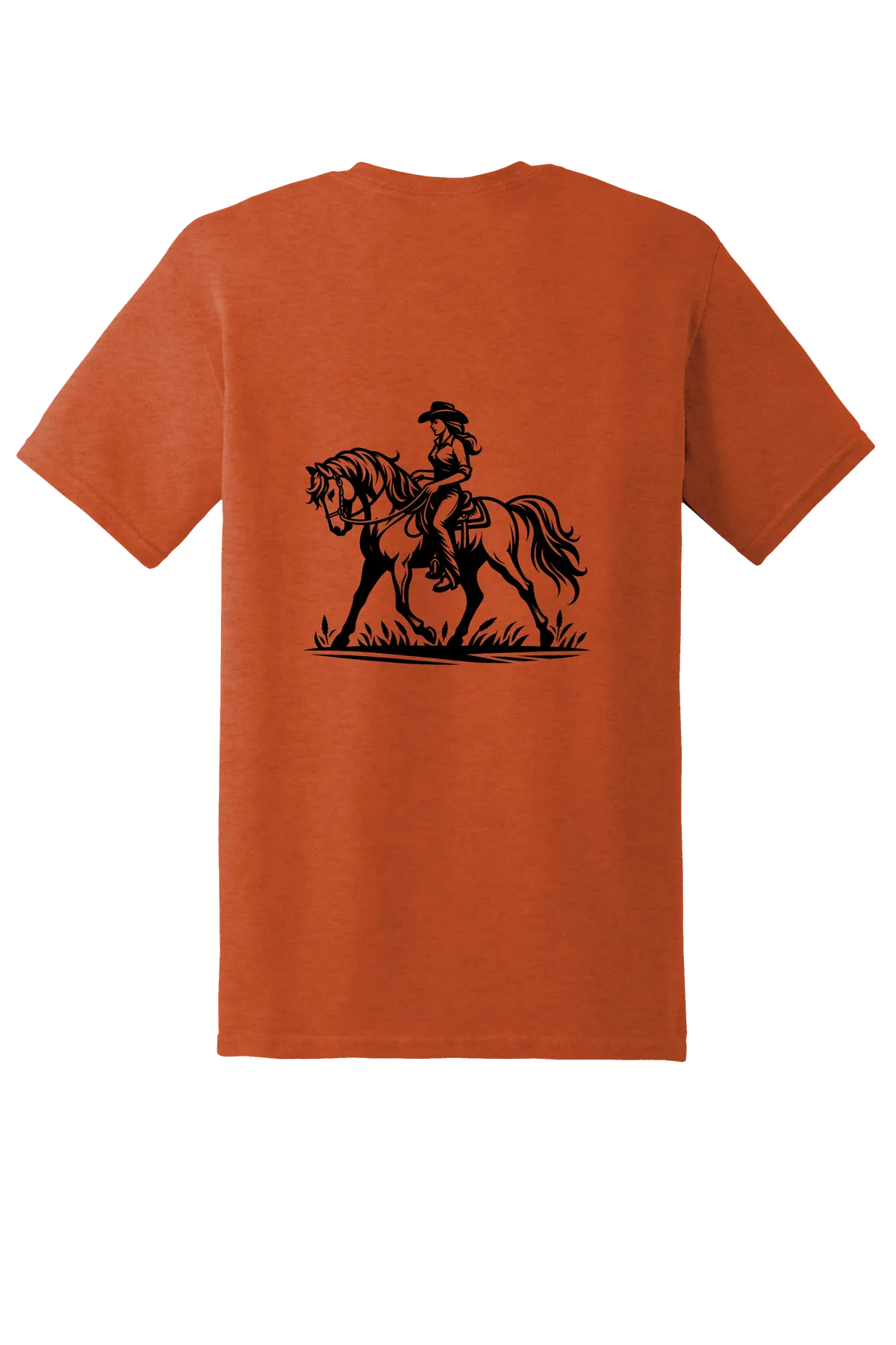 rodeo 140 Tee, Antique Orange, back print