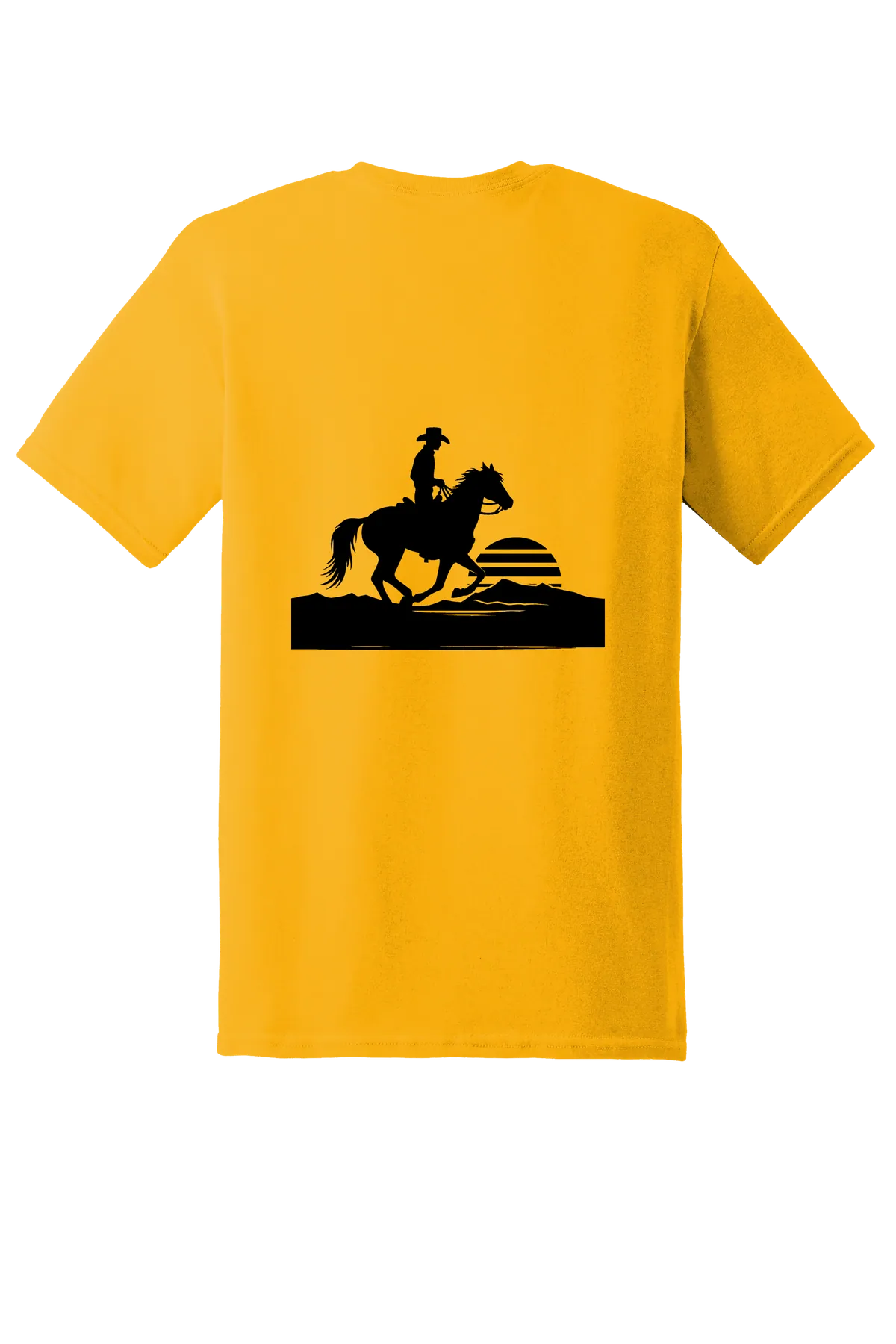 rodeo 143 Tee, Gold, back print