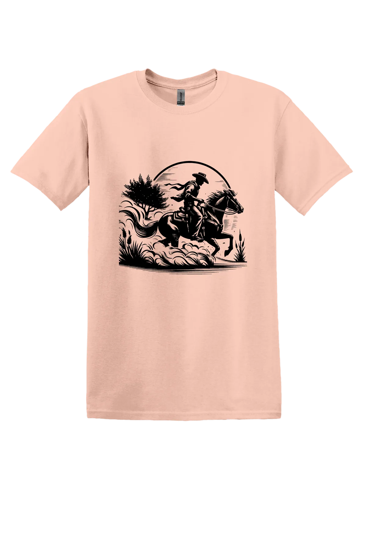 rodeo 152 Tee, Dusty Rose, front print