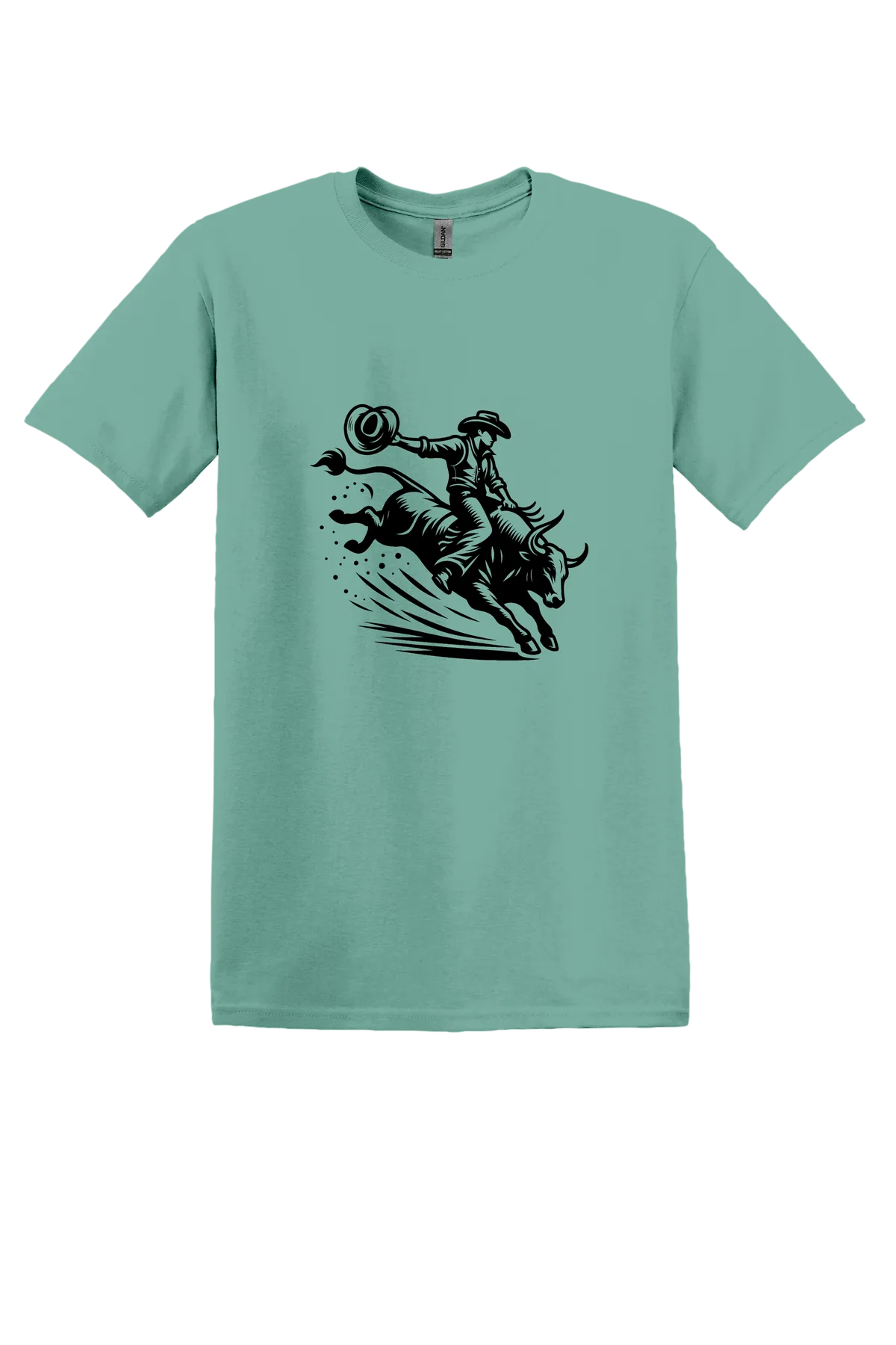 rodeo 156 Tee, Aquatic, front print