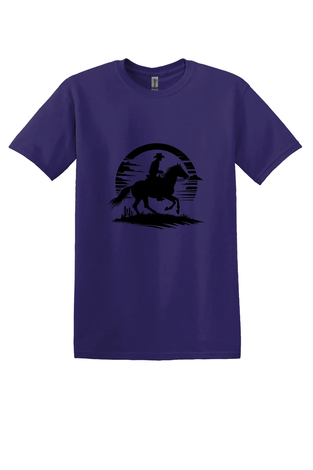 rodeo 160 Tee, Fan Deep Purple, front print