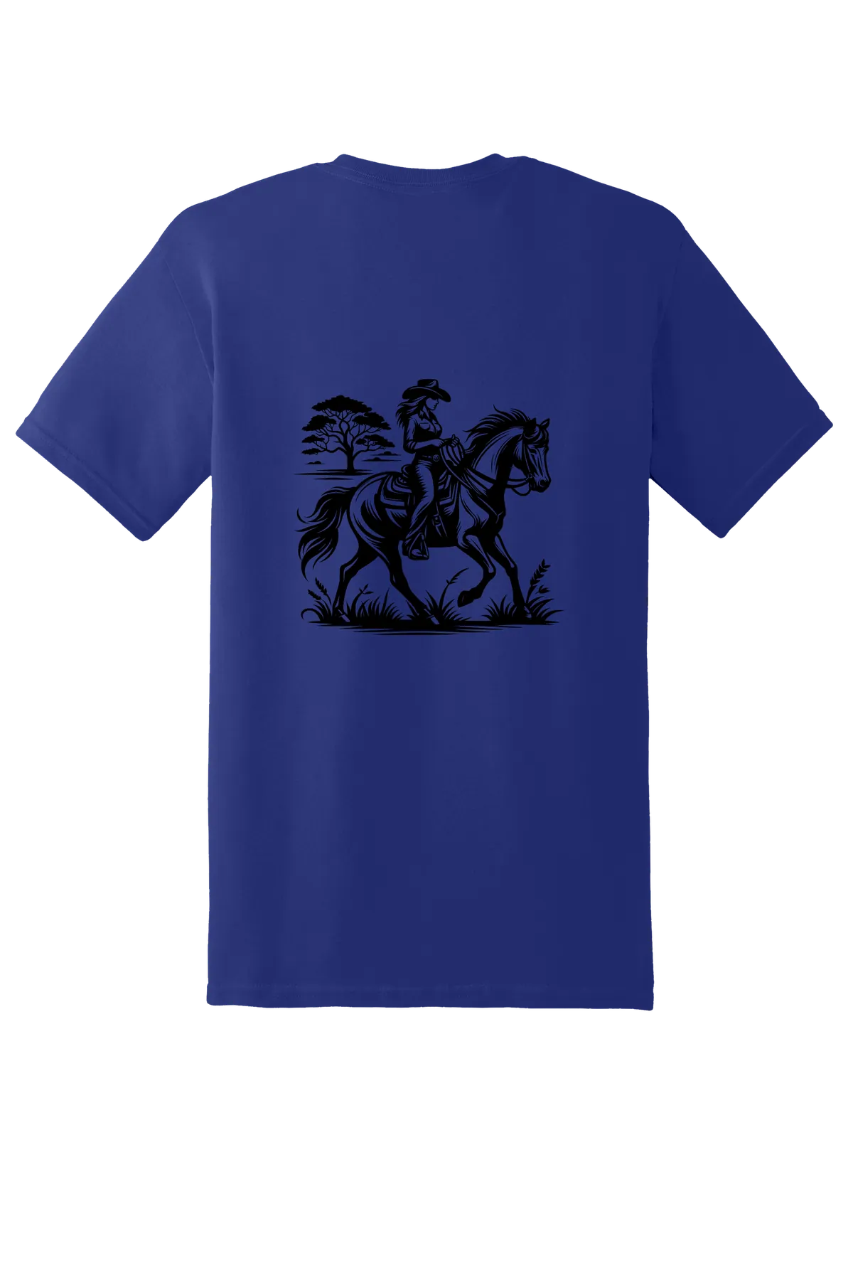 rodeo 162 Tee, Cobalt Purple, back print