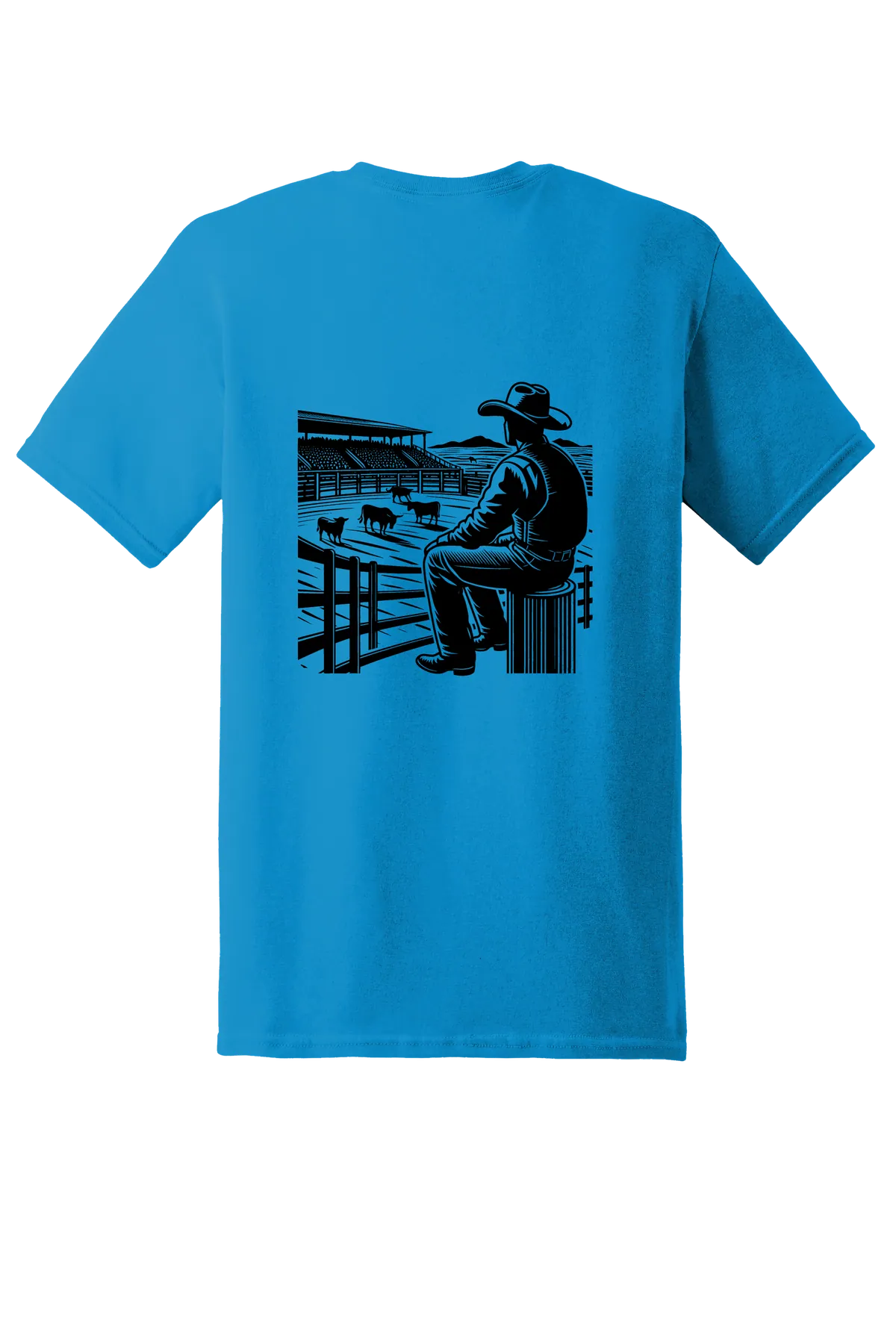 rodeo 163 Tee, Sapphire, back print