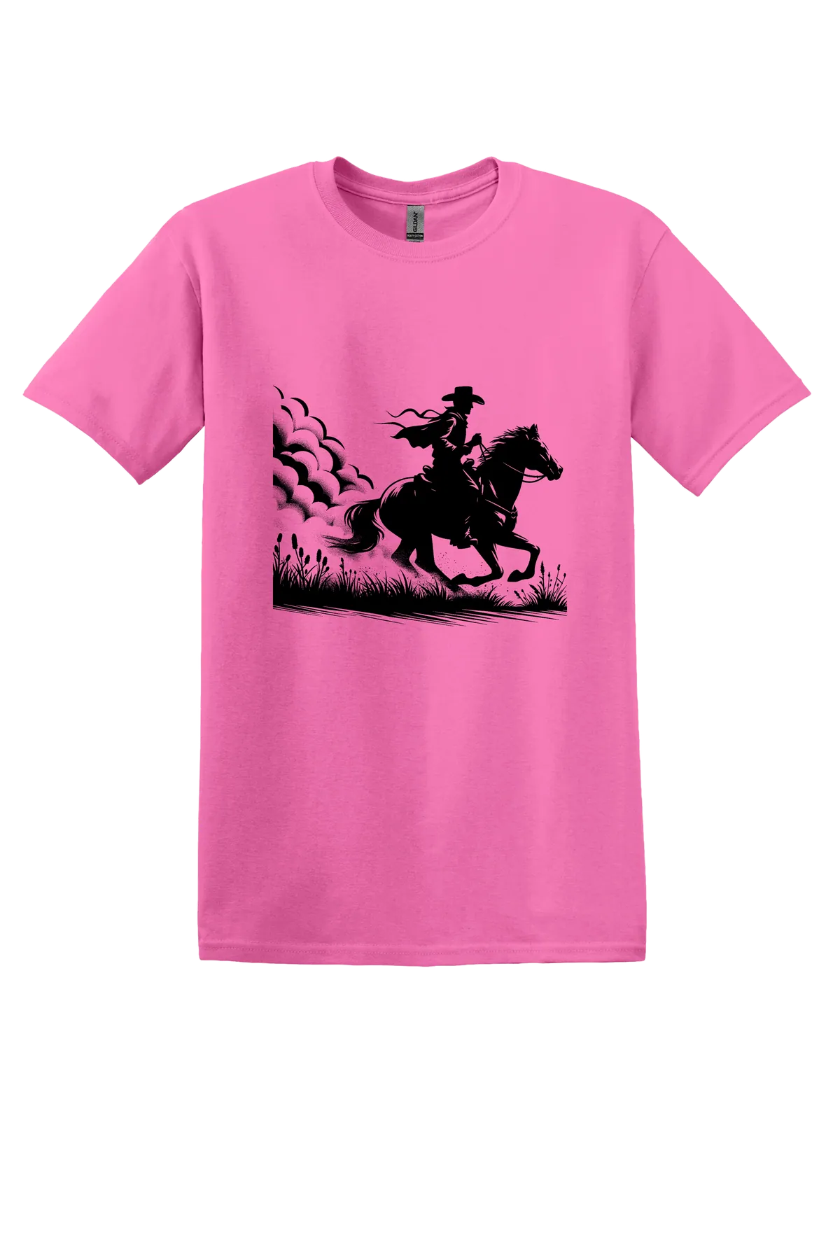 rodeo 165 Tee, Azalea, front print
