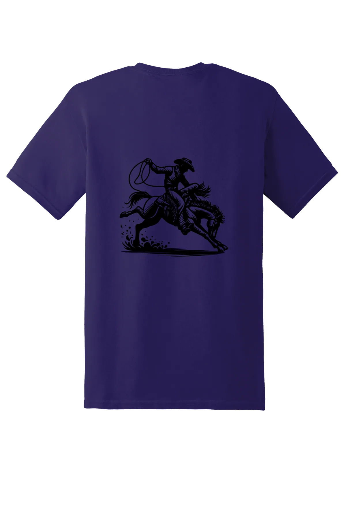 rodeo 168 Tee, Fan Deep Purple, back print