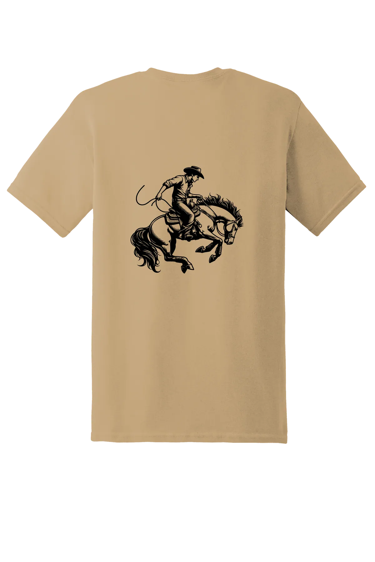 rodeo 170 Tee, Old Gold, back print
