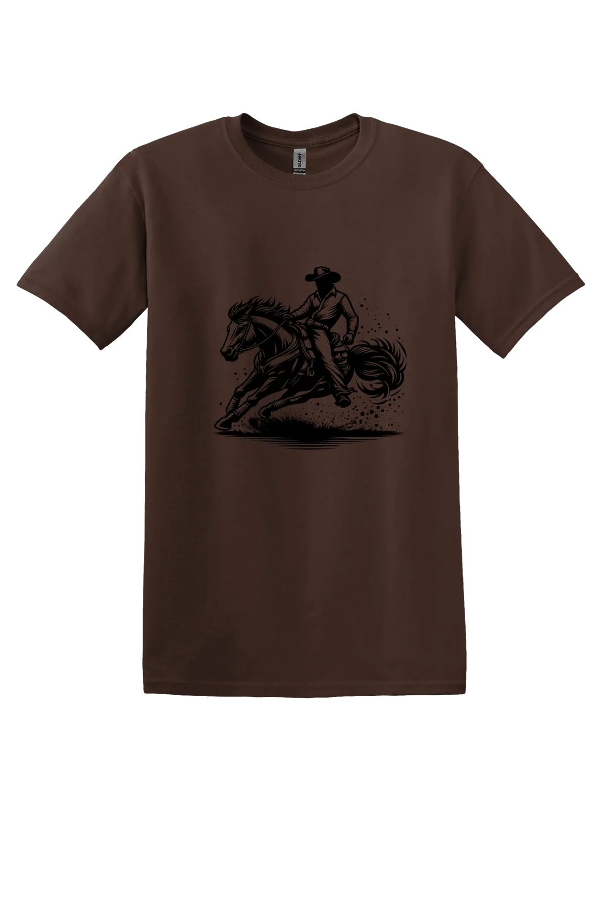 rodeo 174 Tee, Dark Chocolate, front print