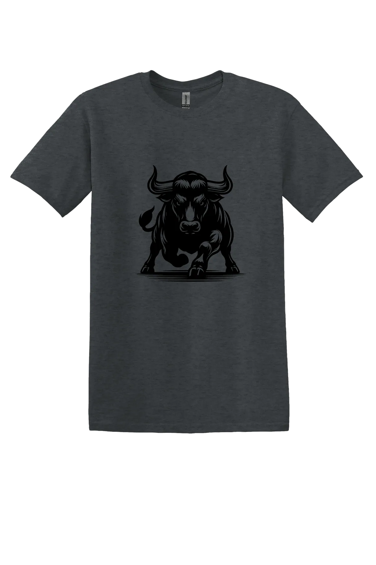 rodeo 177 Tee, Dark Heather, front print