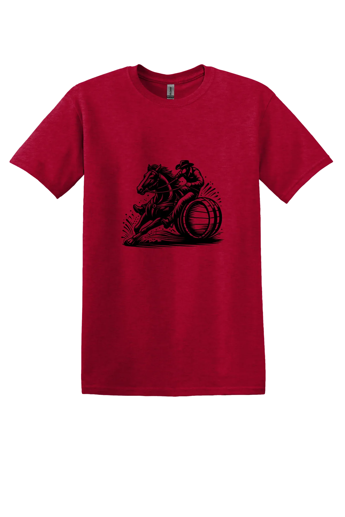 rodeo 181 Tee, Antique Cherry Red, front print