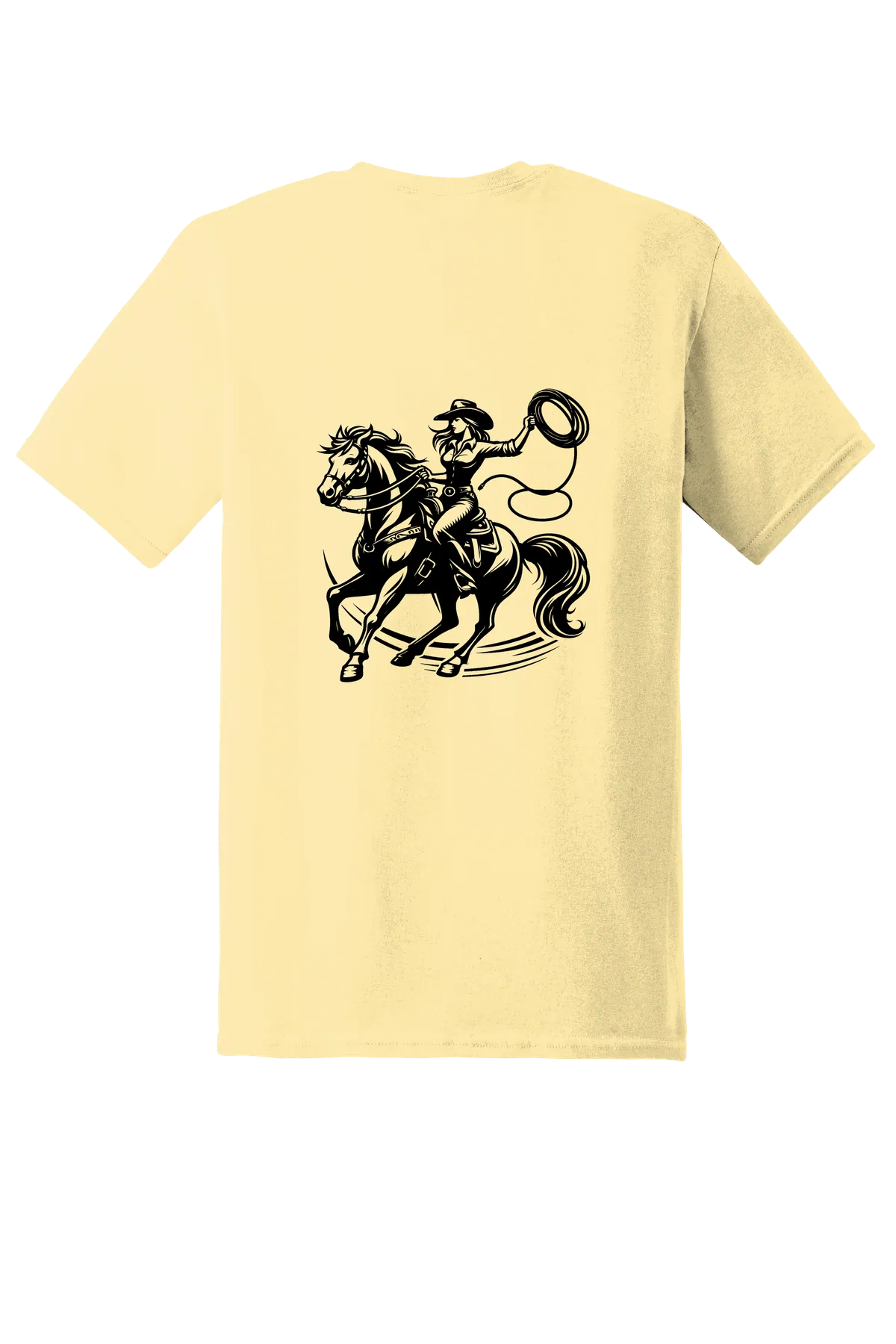 rodeo 182 Tee, Yellow Haze, back print