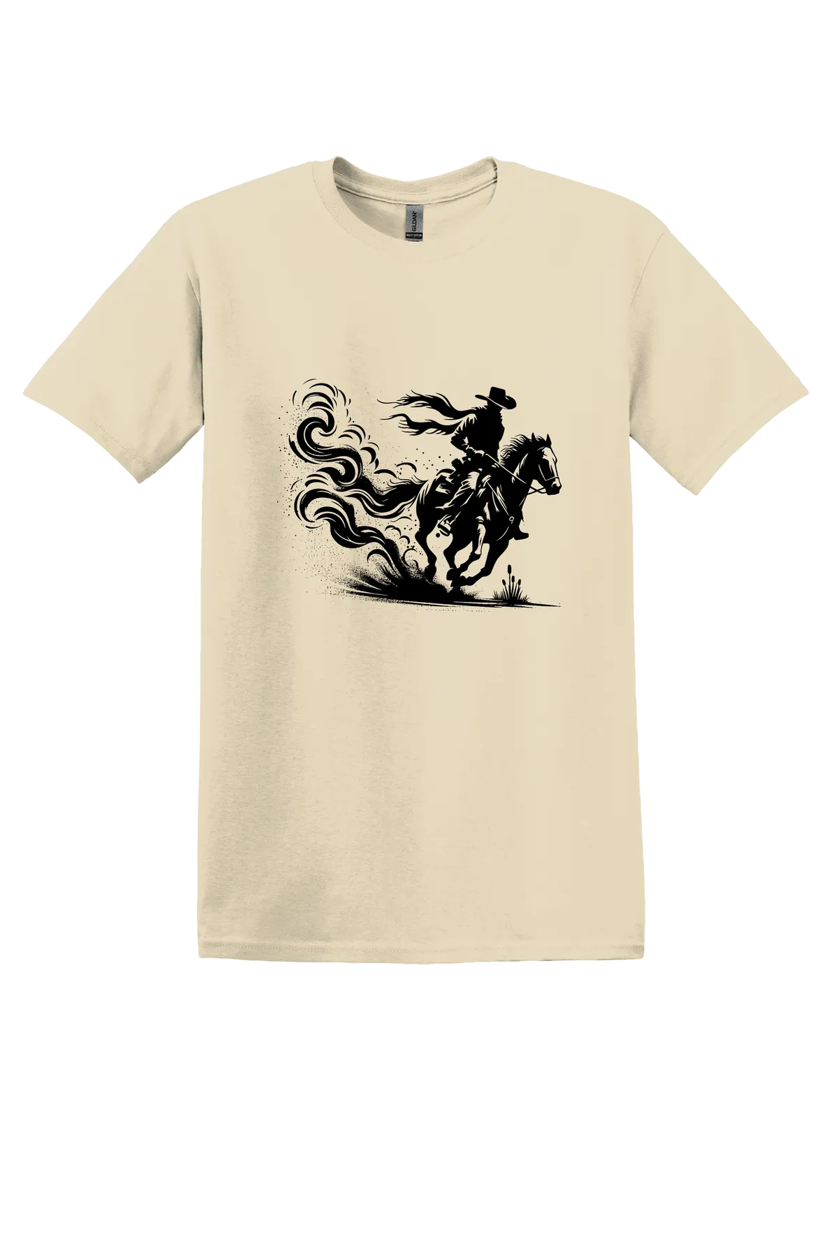 rodeo 19 Tee, Sand, front print