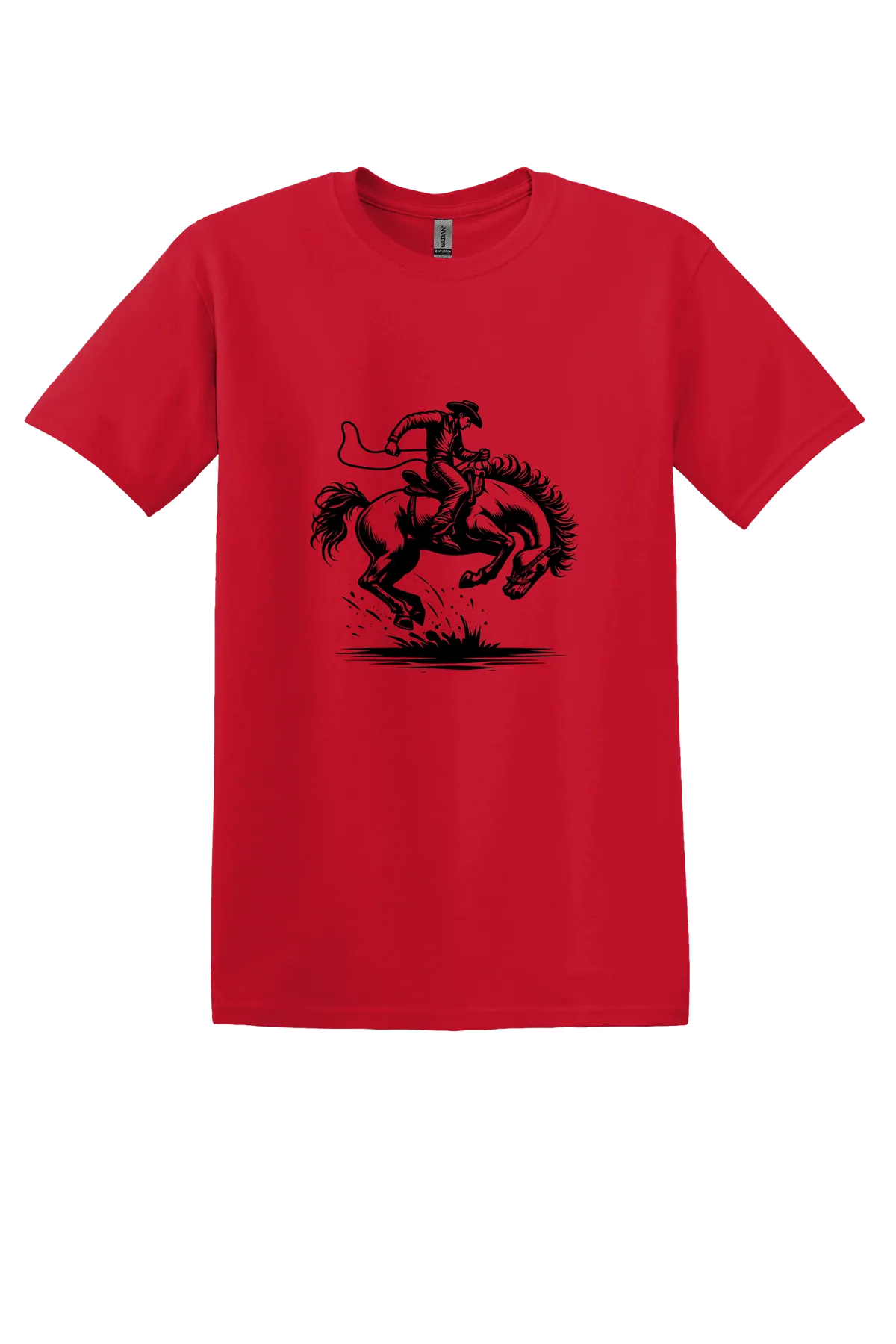 rodeo 21 Tee, Red, front print