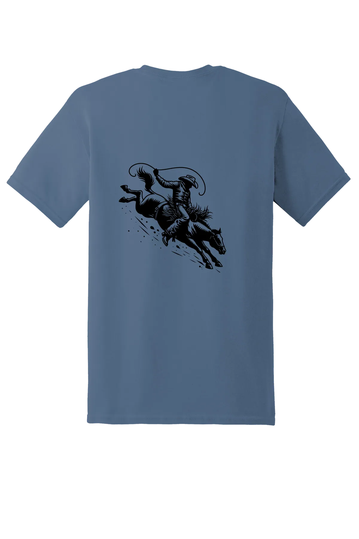 rodeo 35 Tee, Indigo Blue, back print