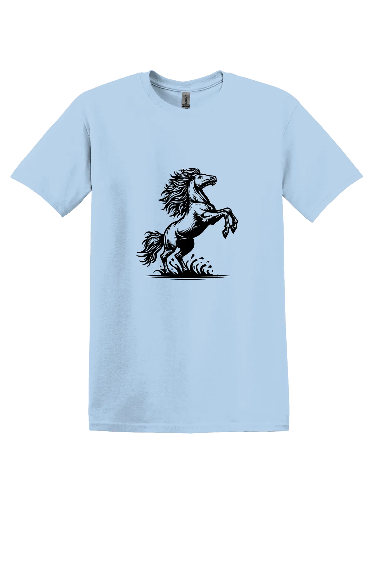 rodeo 40 Tee, Light Blue, front print