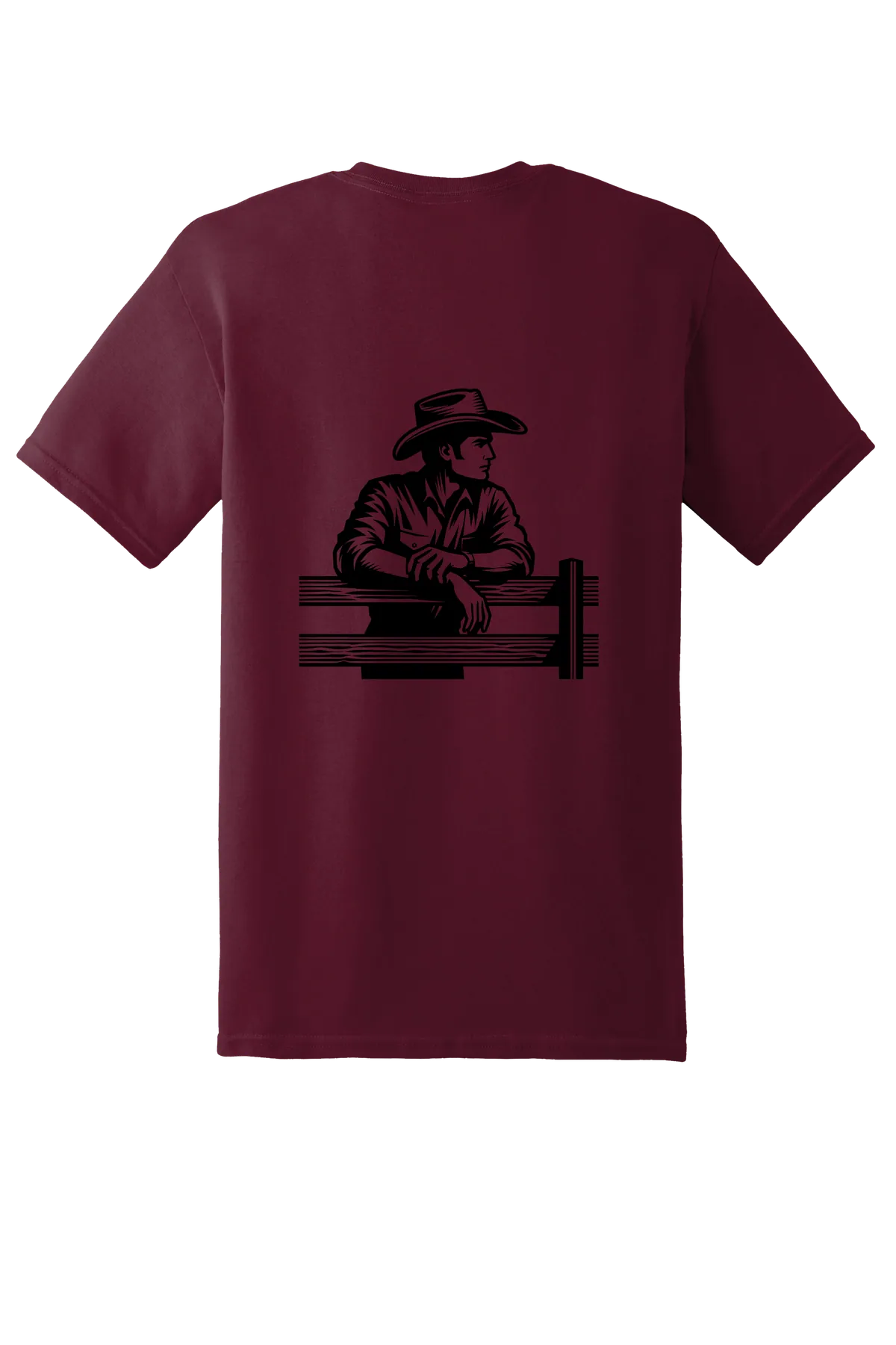 rodeo 48 Tee, Maroon, back print