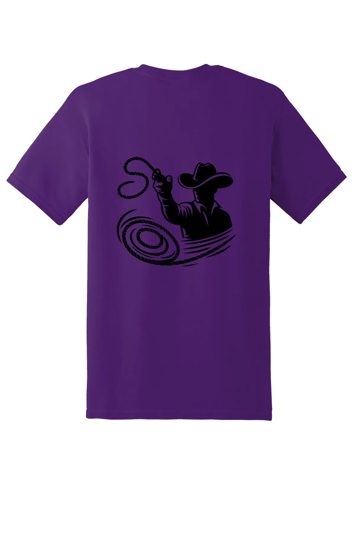 rodeo 58 Tee, Purple, back print