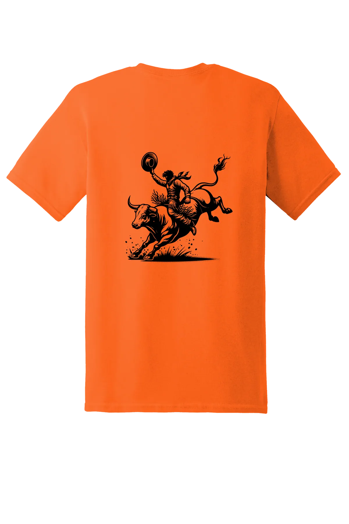 rodeo 59 Tee, Safety Orange, back print
