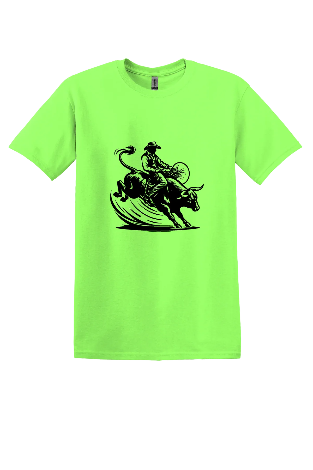 rodeo 61 Tee, Neon Green, front print