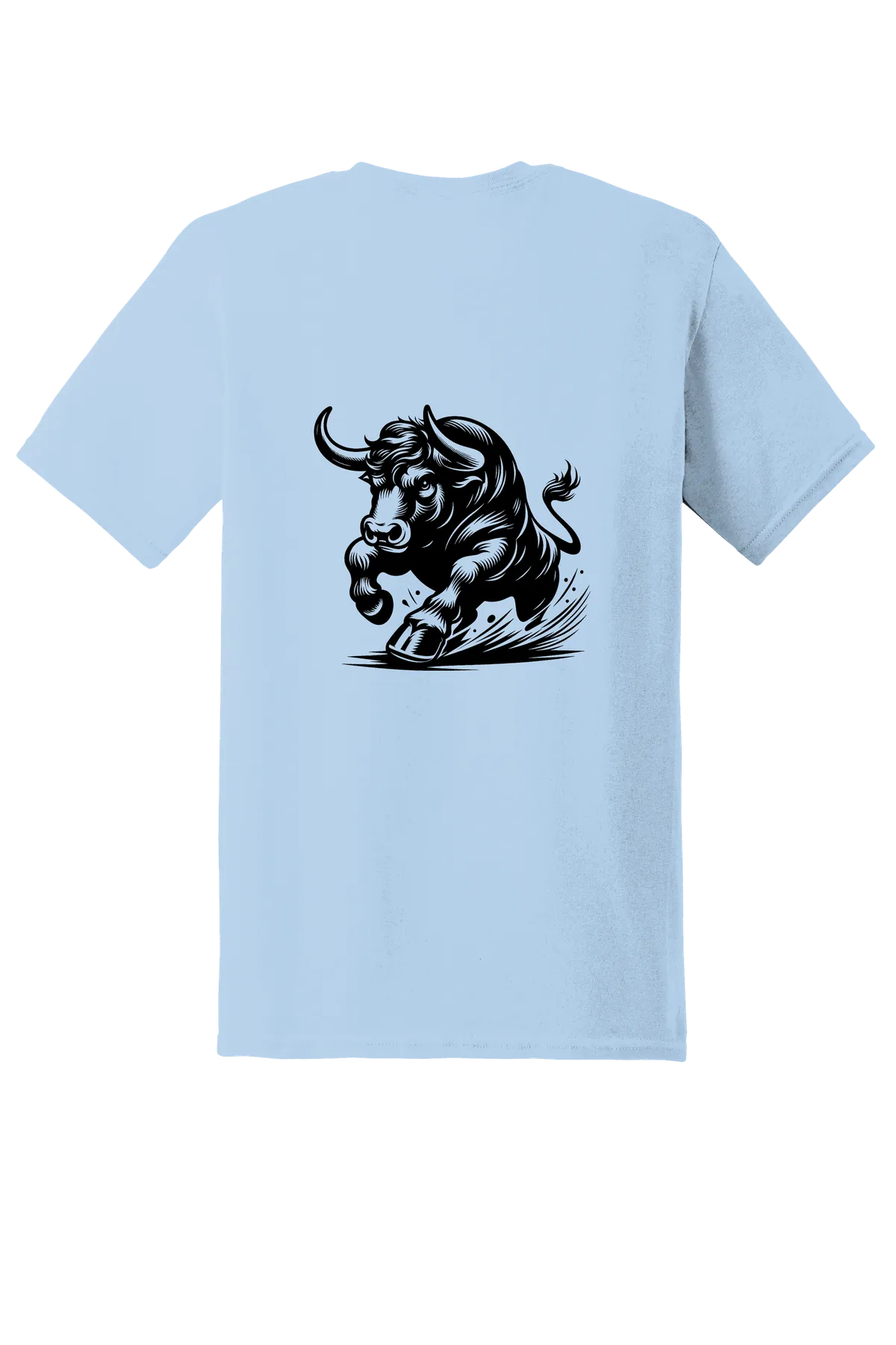 rodeo 67 Tee, Light Blue, back print