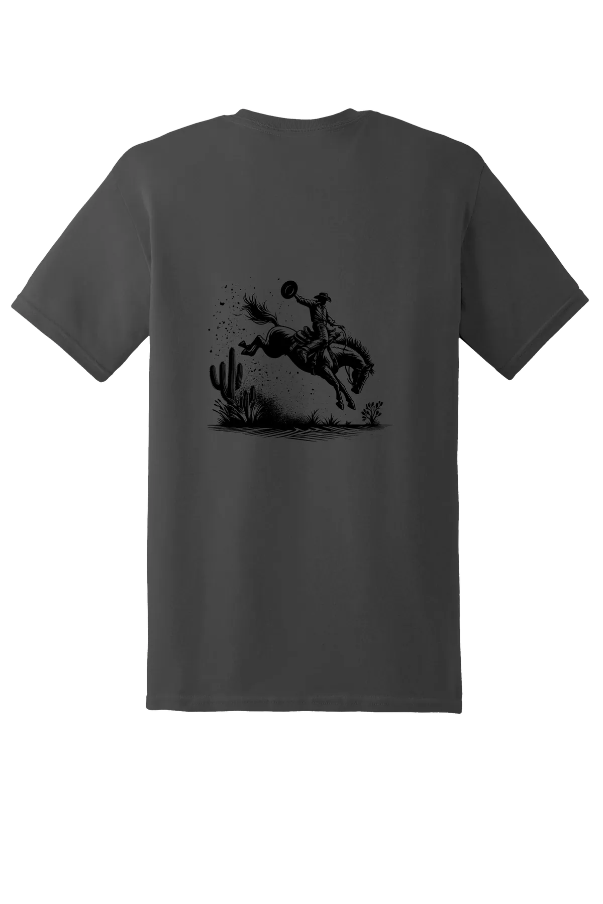 rodeo 68 Tee, Charcoal, back print