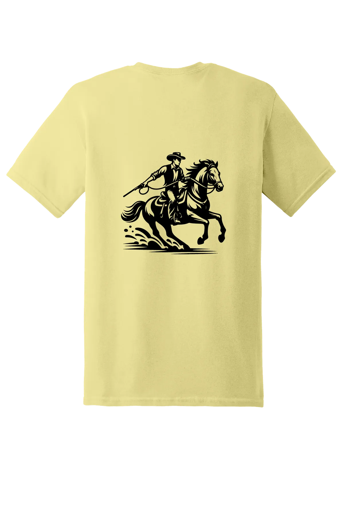 rodeo 72 Tee, Corn Silk, back print