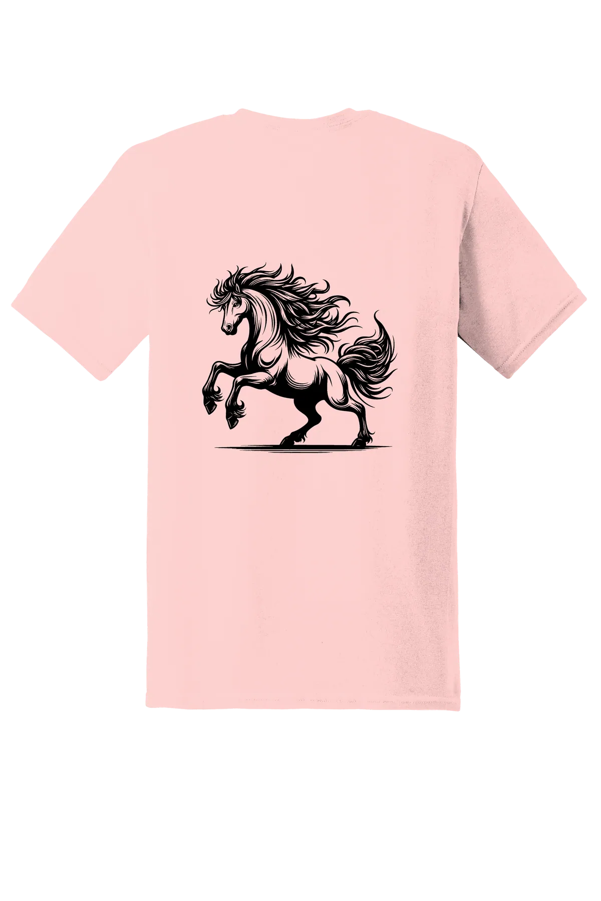 rodeo 76 Tee, Light Pink, back print