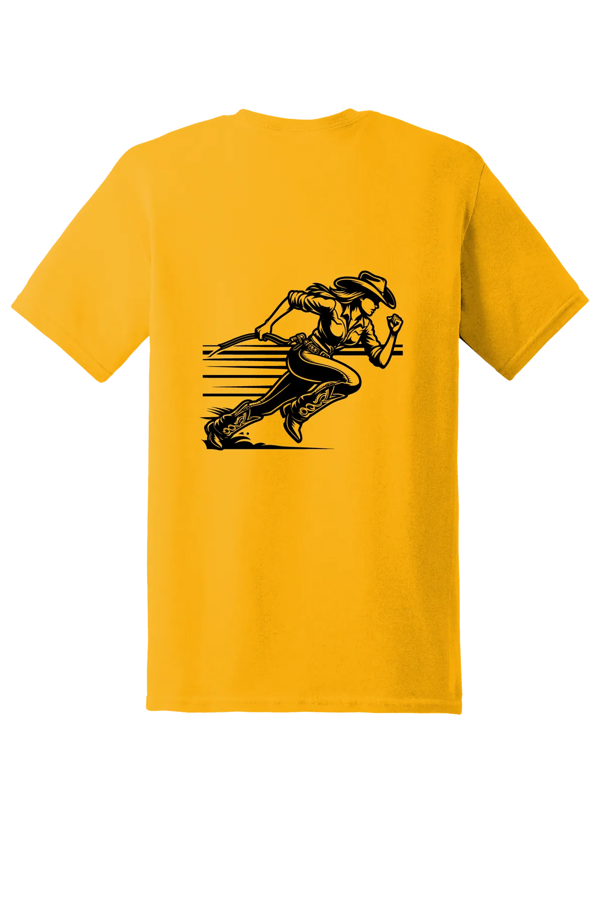 rodeo 79 Tee, Gold, back print