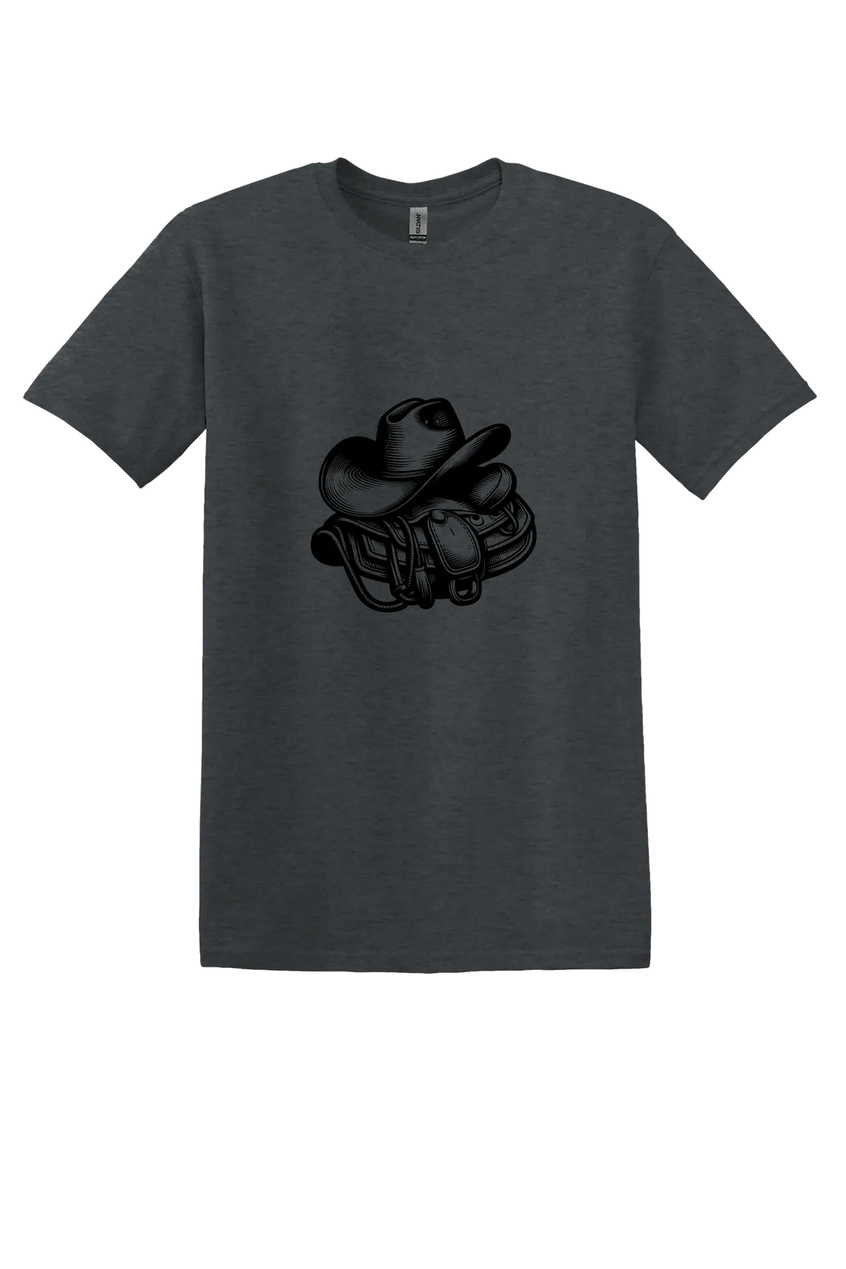 rodeo 81 Tee, Dark Heather, front print