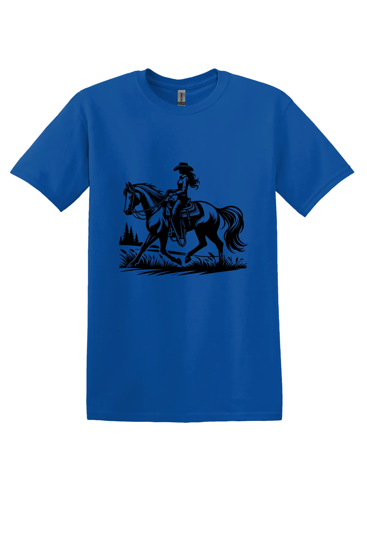 rodeo 85 Tee, Royal, front print