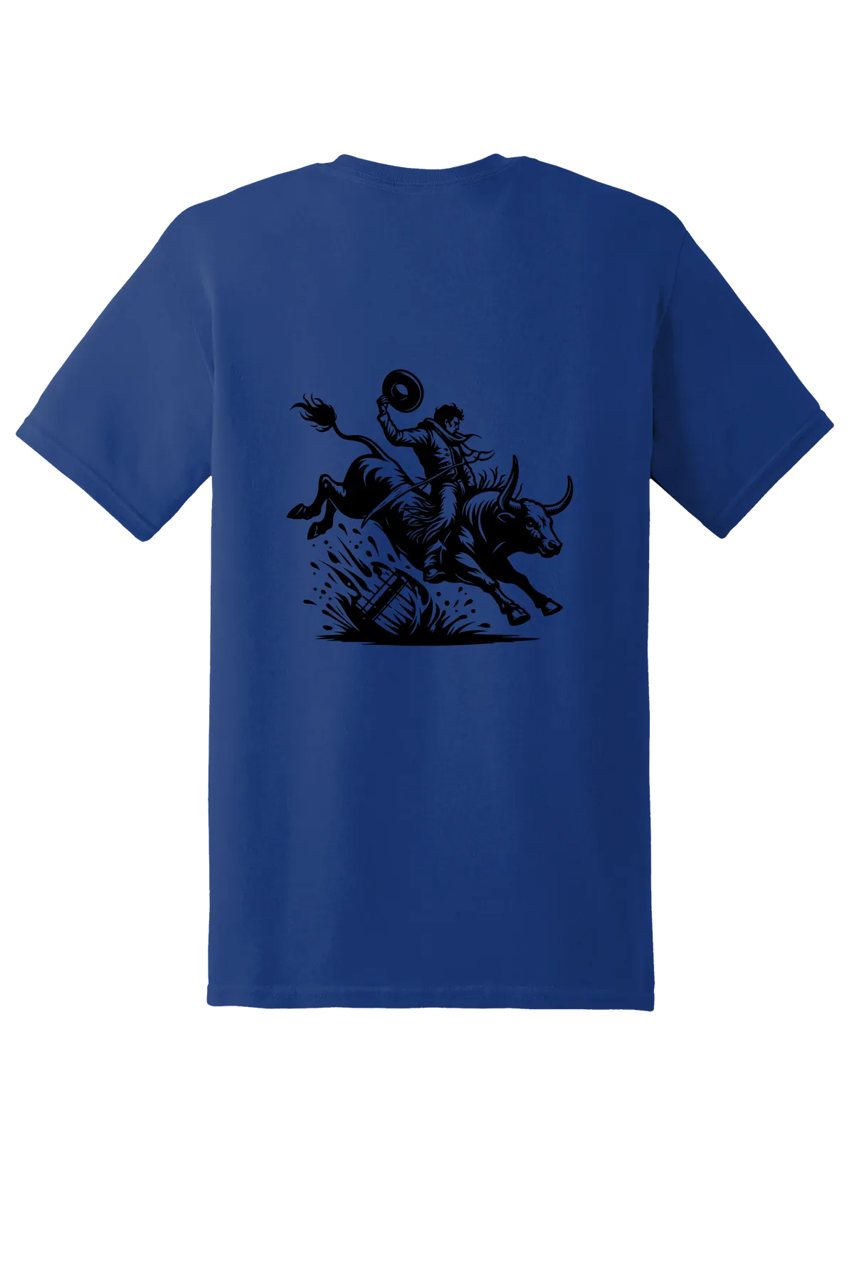 rodeo 86 Tee, Fan Deep Royal, back print