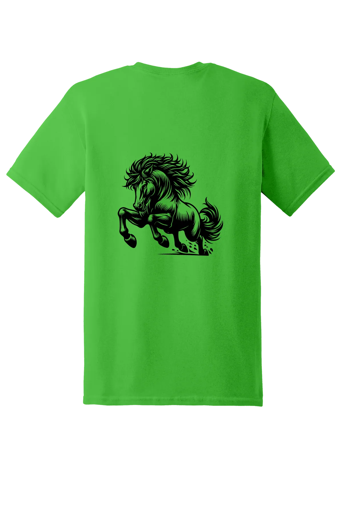 rodeo 87 Tee, Electric Green, back print