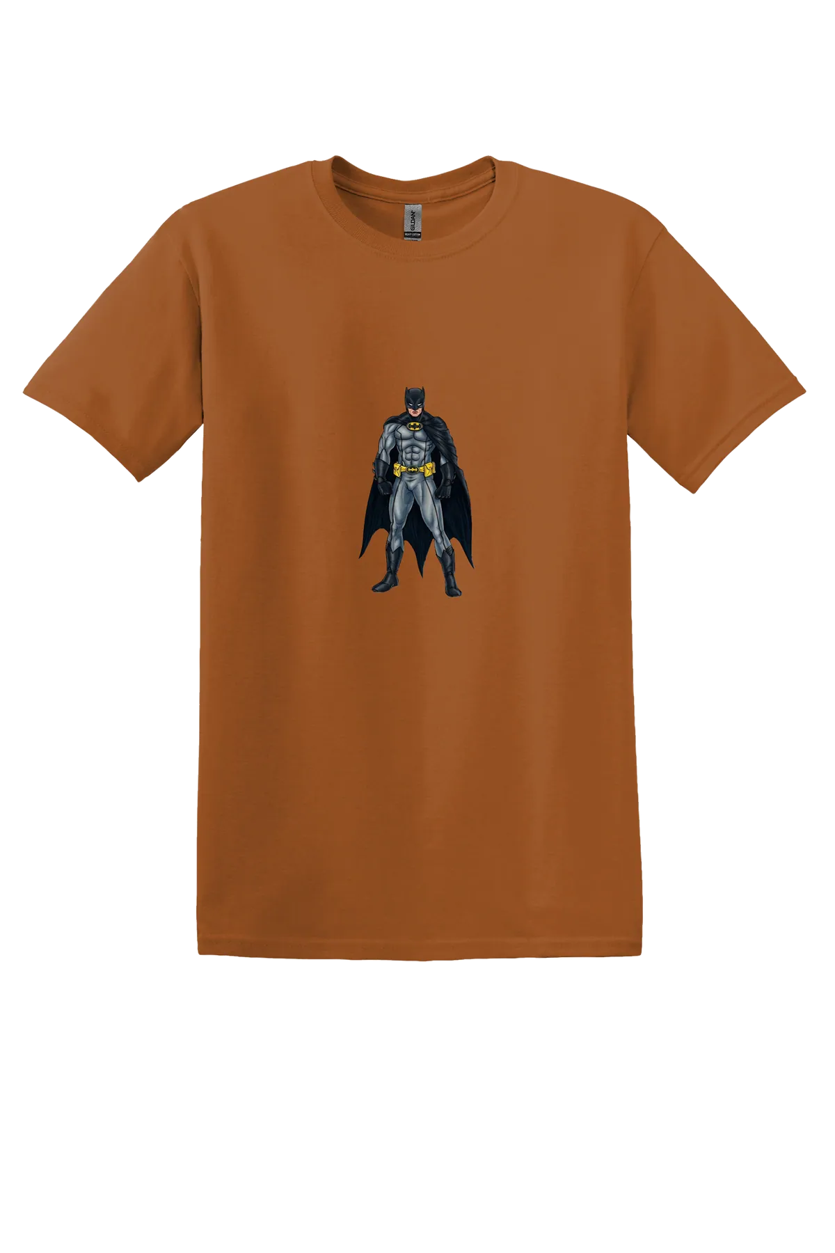 Super Heroes Tee No. 21, Texas Orange, front print