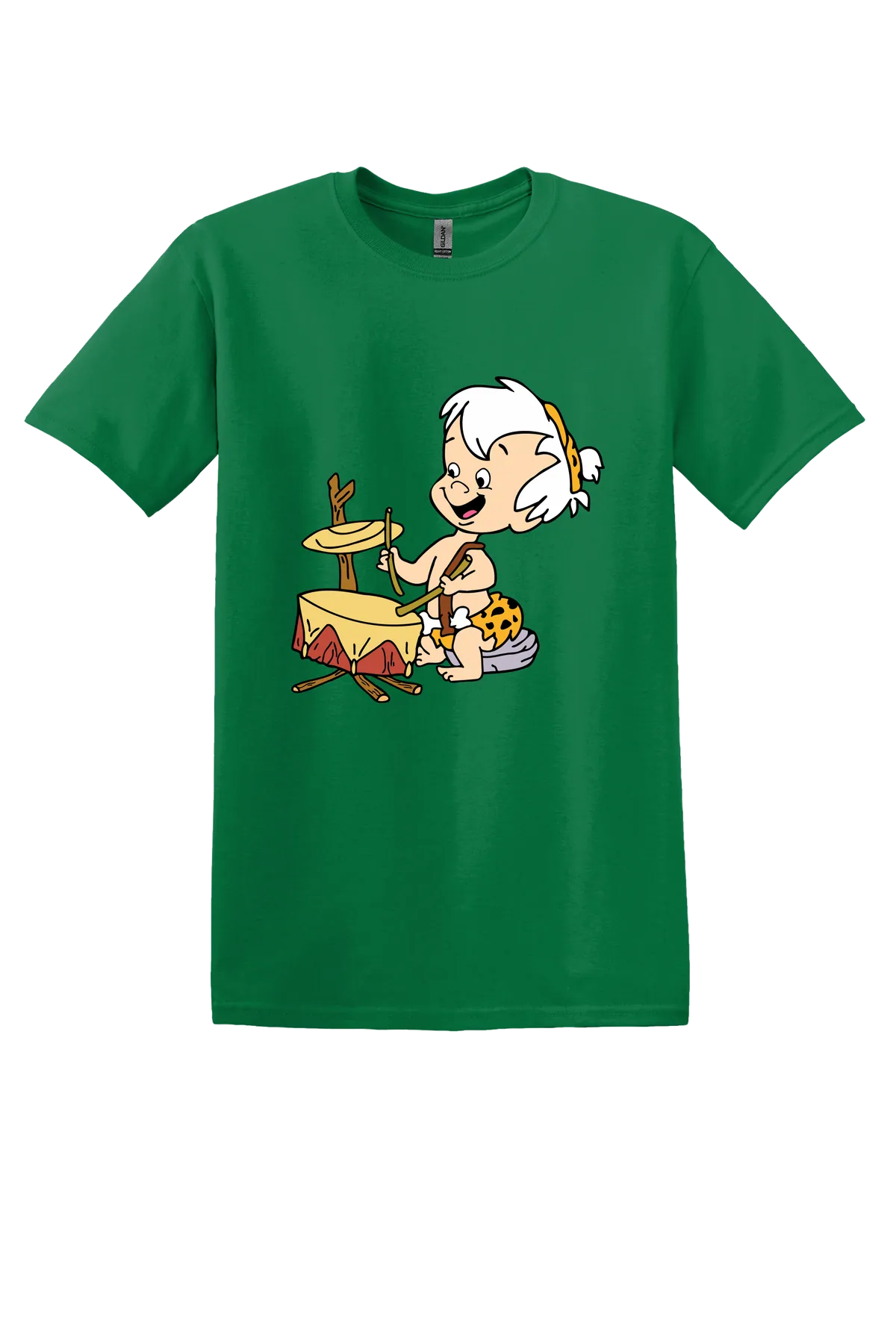 The Flintstones Bamm Bamm 01 Tee, Turf Green, front print