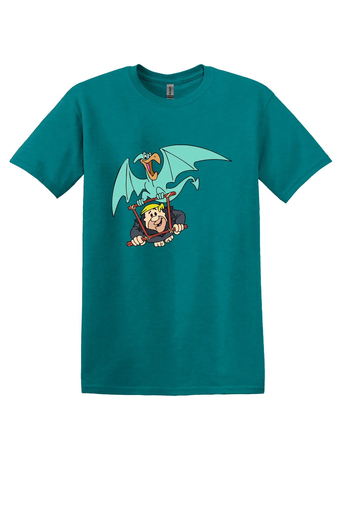 The Flintstones Barney 02 Tee, Antique Jade Dome, front print