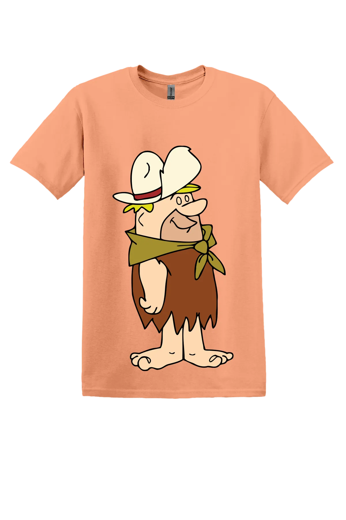The Flintstones Barney 05 Tee, Tangerine, front print