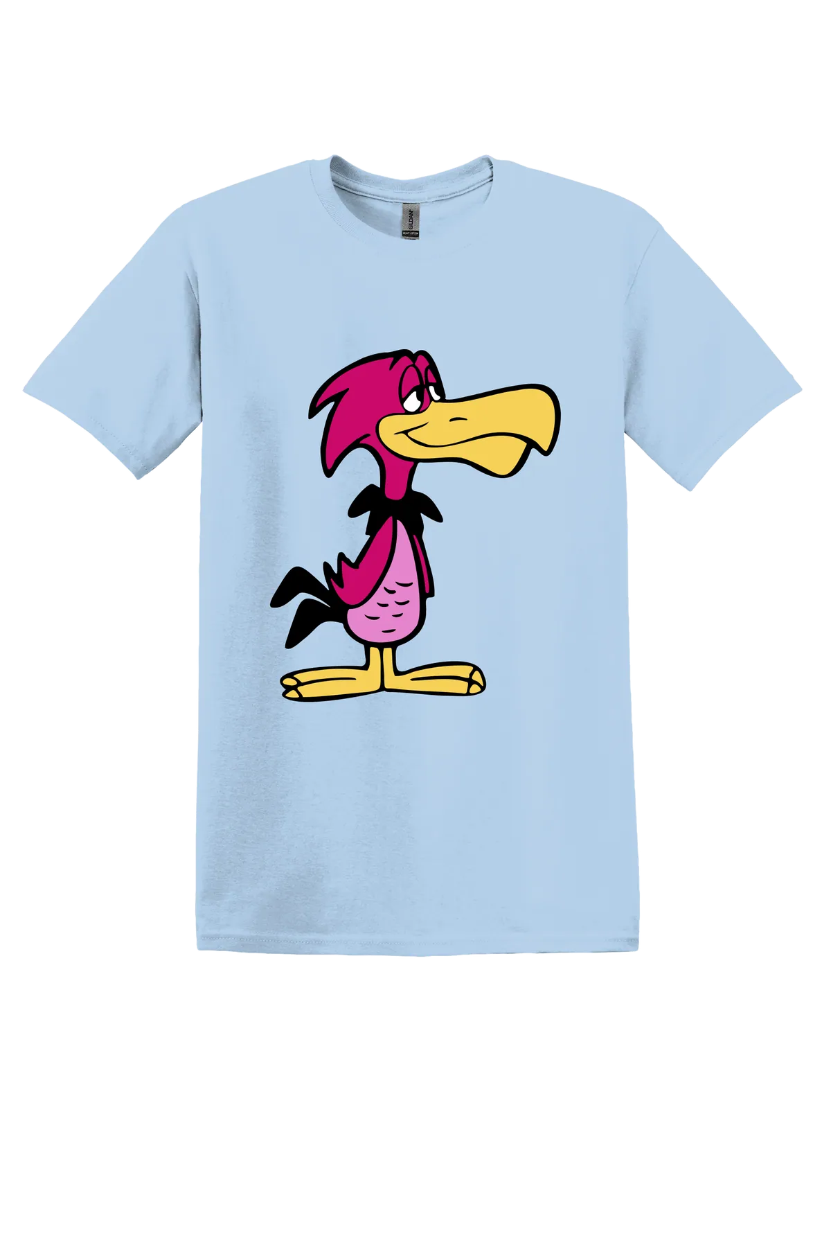 The Flintstones Bird Tee, Light Blue, front print