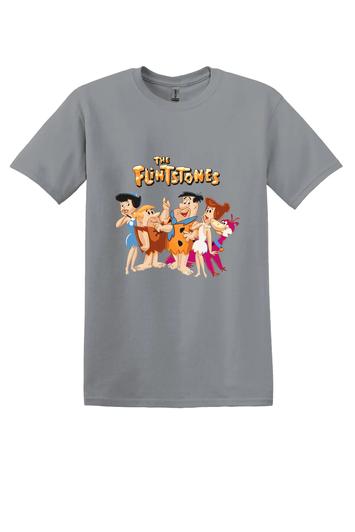 The Flintstones Flintstones 12 Tee, Gravel, front print
