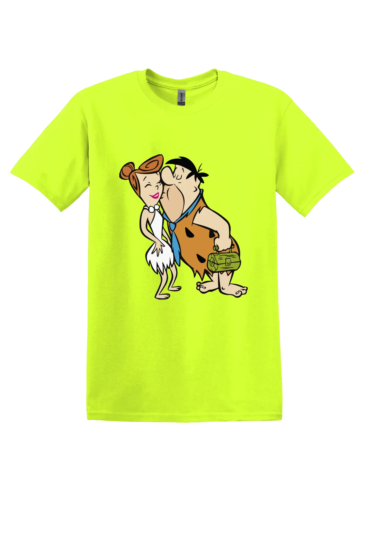 The Flintstones Flintstones 2 Tee, Safety Green, front print