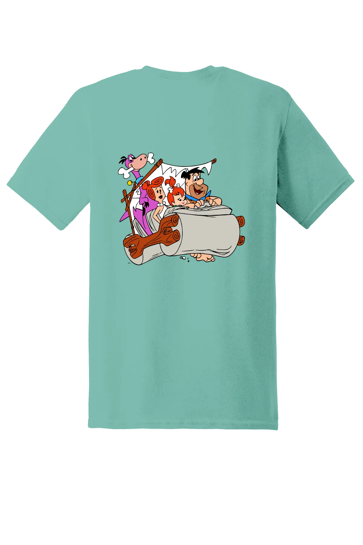 The Flintstones Flintstones 20 Tee, Aquatic, back print