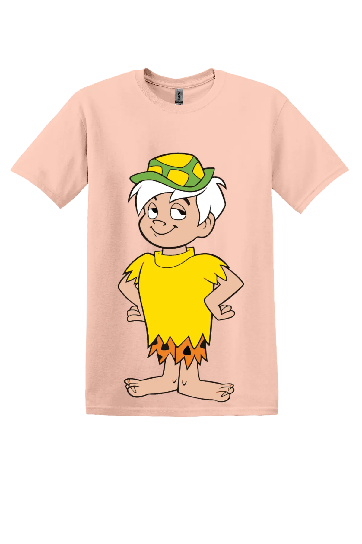 The Flintstones Flintstones 24 Tee, Dusty Rose, front print