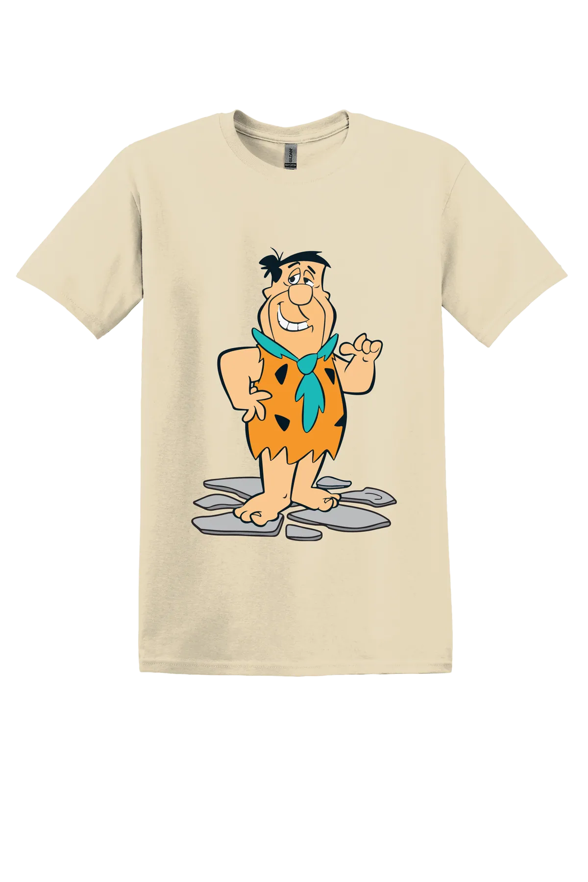 The Flintstones Flintstones 3 Tee, Sand, front print