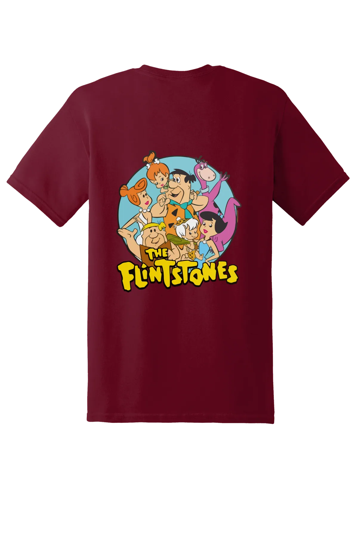 The Flintstones Flintstones 34 Tee, Garnet, back print