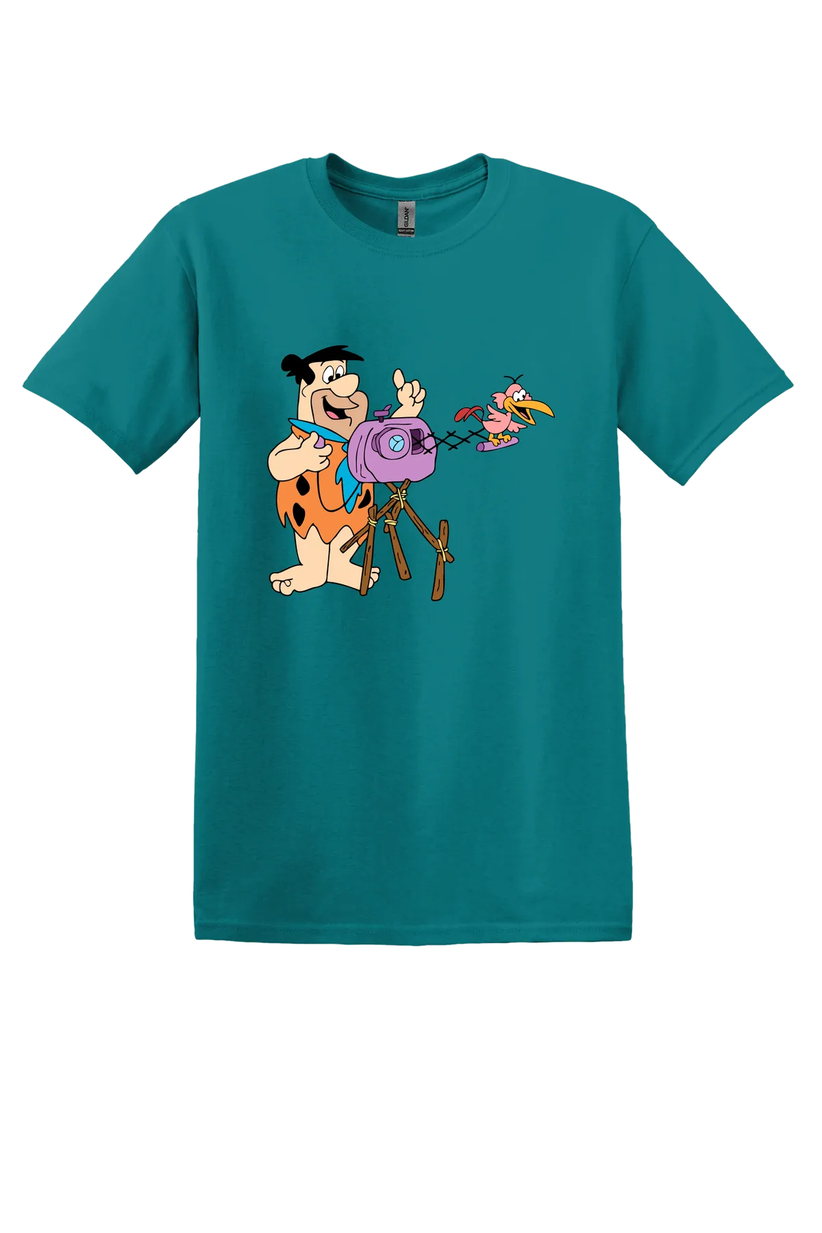 The Flintstones Fred 10 Tee, Jade Dome, front print