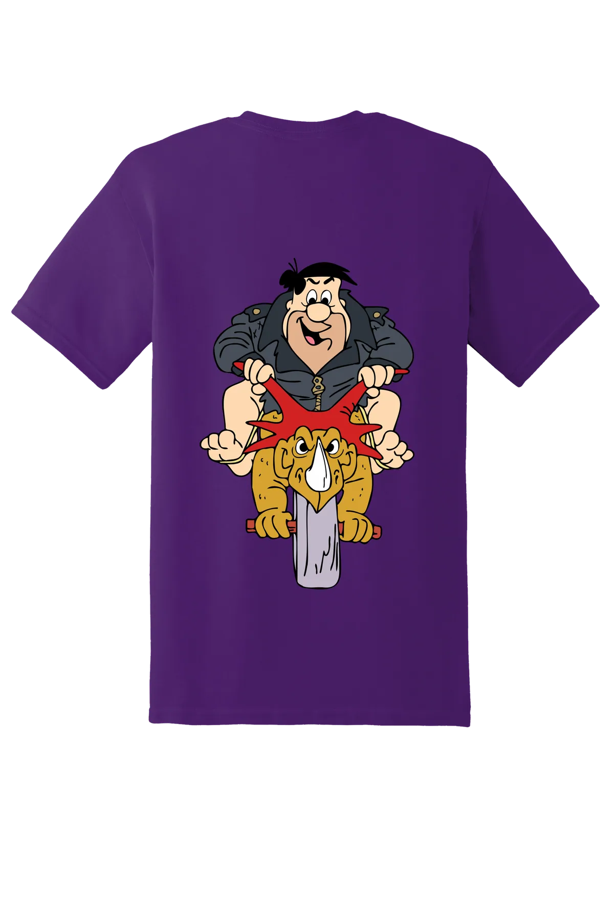 The Flintstones Fred 11 Tee, Purple, back print