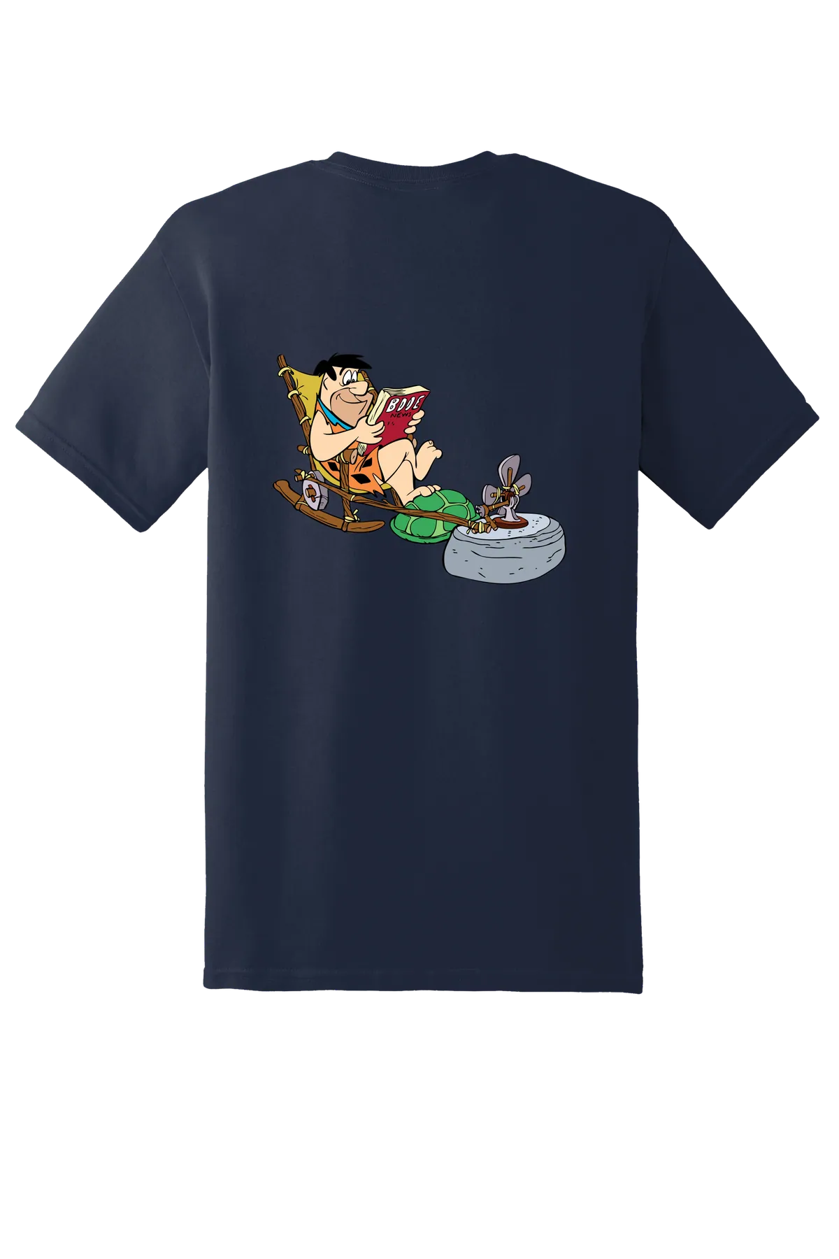 The Flintstones Fred 12 Tee, Navy, back print