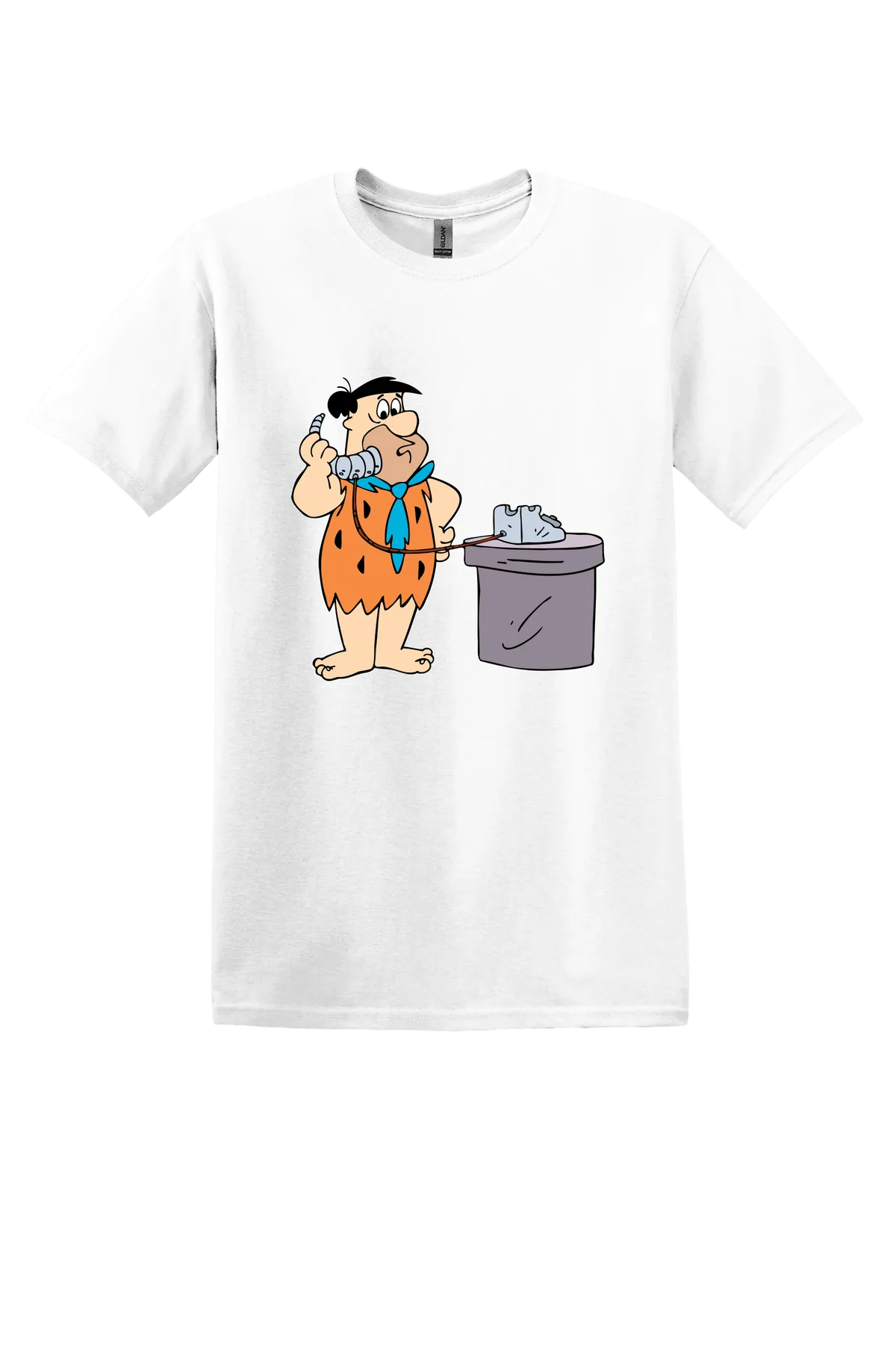 The Flintstones Fred 13 Tee, White, front print