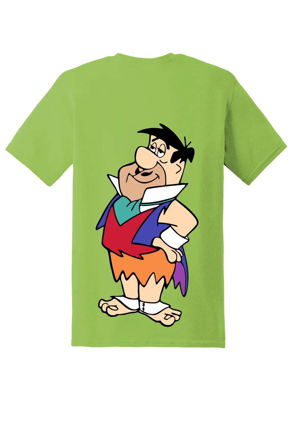 The Flintstones Fred 16 Tee, Kiwi, back print