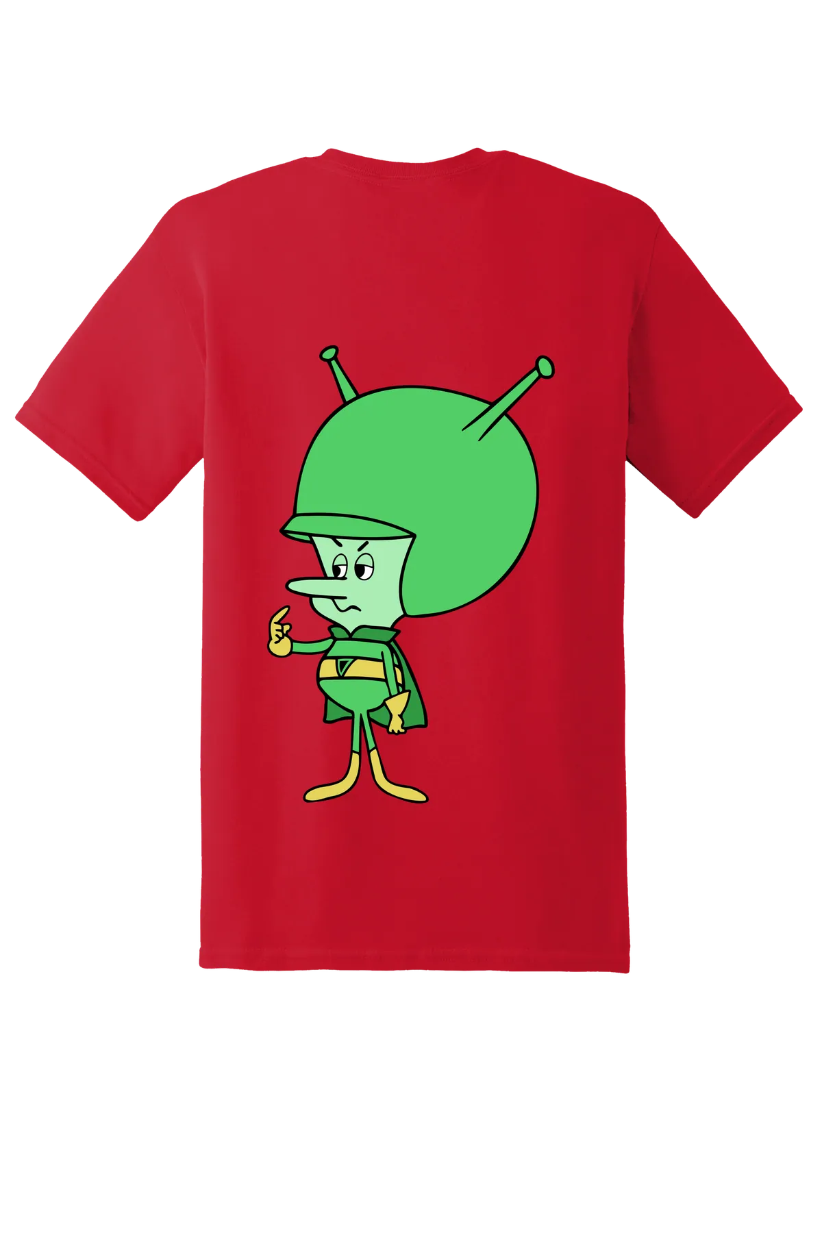 The Flintstones Great Gazoo 03 Tee, Red, back print