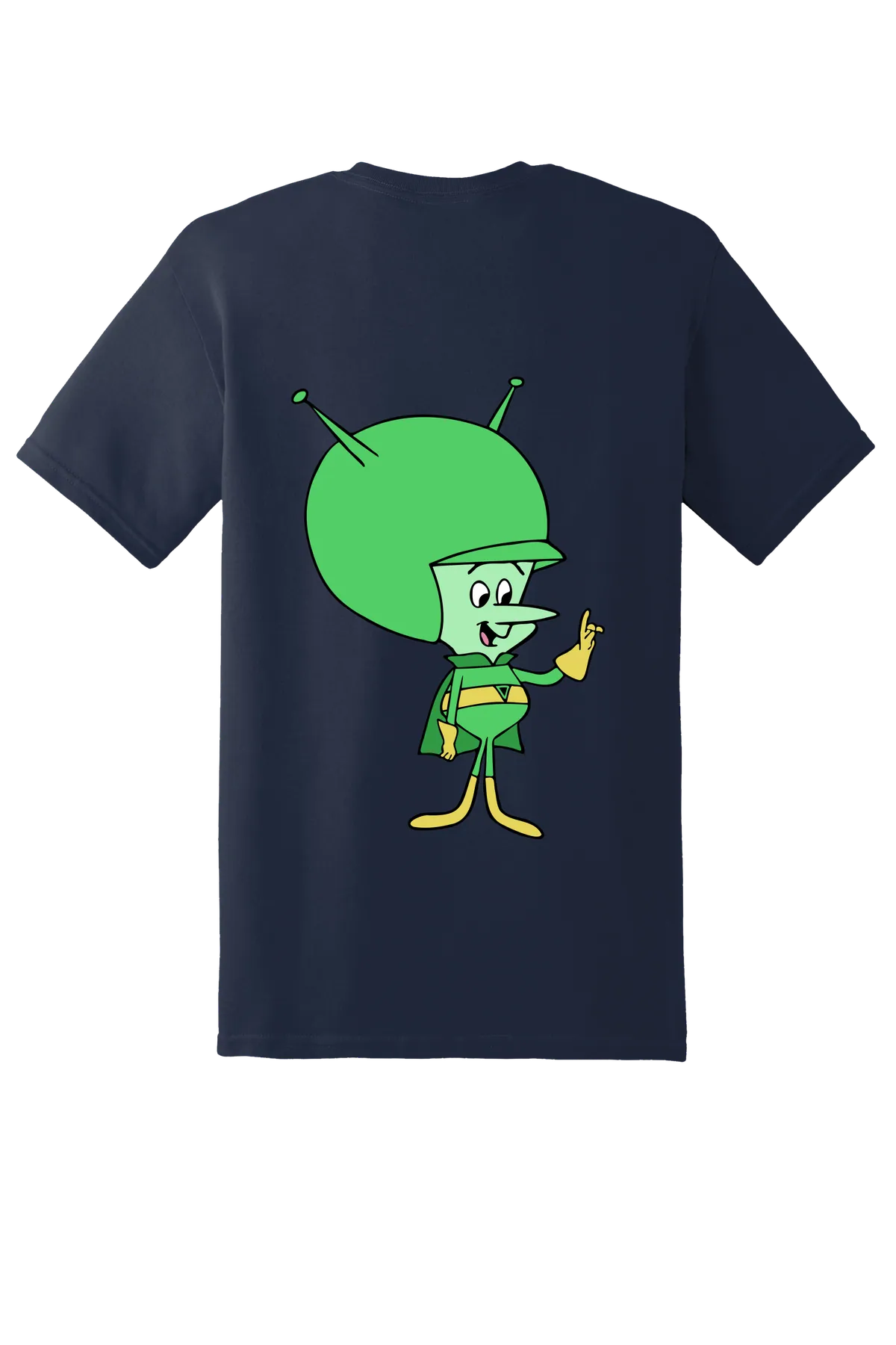 The Flintstones Great Gazoo 04 Tee, Navy, back print