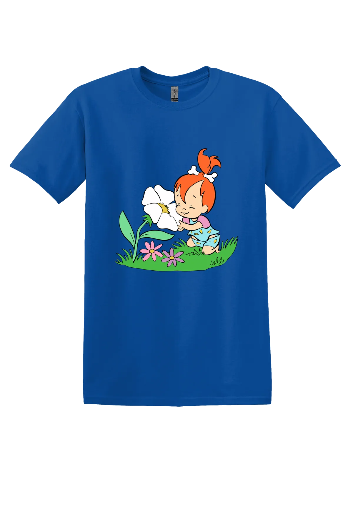 The Flintstones Pebbles 05 Tee, Royal, front print